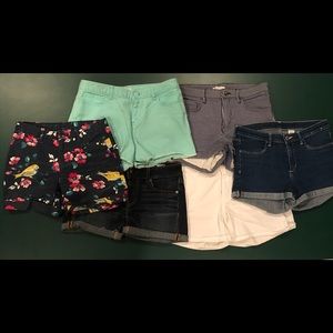 Women’s shorts of varying sizes
